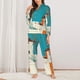 thumbnail image 2 of Fotbe Colorful Greek Windmills Conjunto de Pijama de Manga Larga para Mujer con Estampado, Ropa de Dormir de 2 Piezas, Conjunto de Casa Suave y Cómodo con Bolsillos-XX-Large, 2 of 7