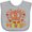AC-Heather Grey, variant on Inktastic Oktoberfest Squad Fall Leaves Pretzel Boys or Girls Baby Bib