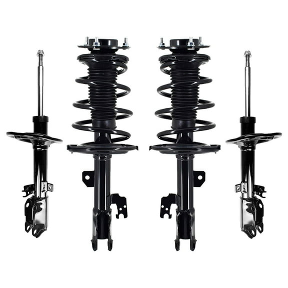Set 4 Front Quick Complete Strut - Rear Strut For 2009 - 2012 Lexus Es350