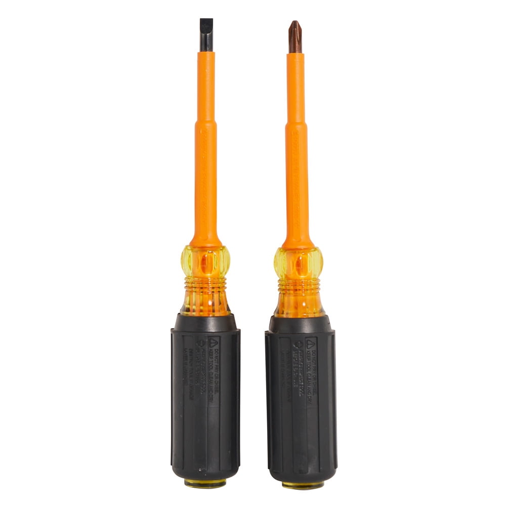 Klein Tools 33532INS 2-Piece Set of 4-Inch Insulated Screwdrivers