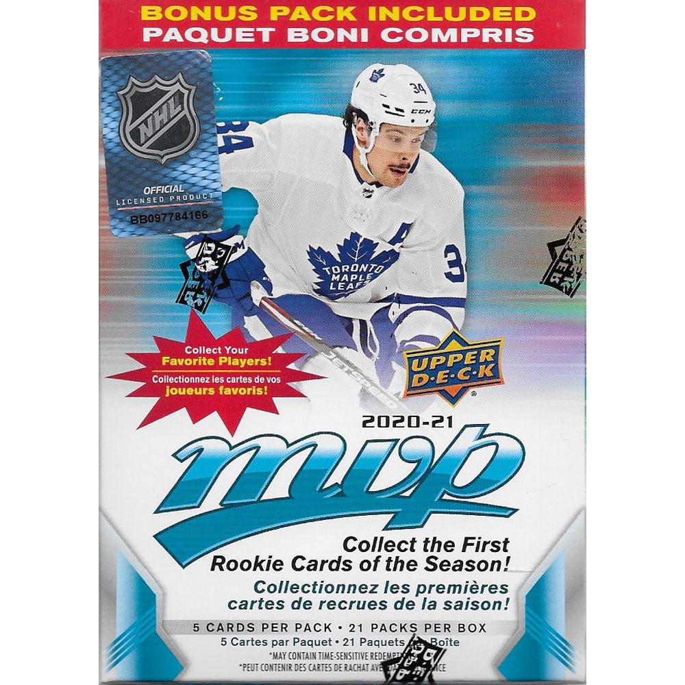 2020 2021 Upper Deck MVP NHL Hockey Series Unopened Blaster Box of 21