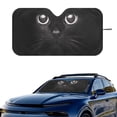 thumbnail image 2 of Xixirimido Windshield Sunshade for Car Foldable Front Window Cover Sun Shade Sun Visor Block UV Rays Universal Fit Automotive Accessories, Black Cat, 2 of 8