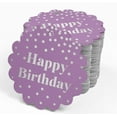 thumbnail image 4 of Inkdotpot 50 Pack Happy Birthday Favor Paper Tags Craft Real Silver Foil Hang Tags, 4 of 6