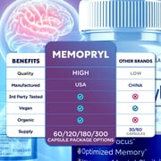 MemoPryl Advanced Brain Support Formula Supplement Memo Pryl 60 Capsules