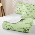 thumbnail image 4 of Feelyou Pale Green Vintage Dinosaur Twin Quilt Set for Boys Girls, Cartoon Animal Twin Coverlet Set, Green, 2 Pieces, 4 of 7