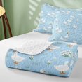 thumbnail image 4 of Erosebridal Goose Twin Quilt Set for Girls, Daisies Twin Coverlet Set, 2pcs 1 Bedspread and 1 Pillowcase, 4 of 7