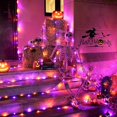 thumbnail image 4 of JMEXSUSS 200 luces LED de Halloween de color naranja y morado para exteriores, cadena de luces de Halloween conectables de 66 pies, 8 modos de luces impermeables para árbol de Halloween, enchufables p, 4 of 4