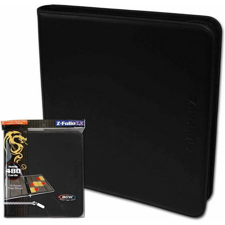 BCW Black 12-Pocket Z-Folio LX