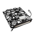 thumbnail image 2 of HELLHERO Book Sleeve Protector for Men, Book Carrying Case, Handle, Easy Carry Book Case for Notebook, Skull and Rose Print, 2 of 8