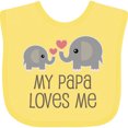 thumbnail image 3 of Inktastic My Papa Loves Me Grandchild Boys or Girls Baby Bib, 3 of 4