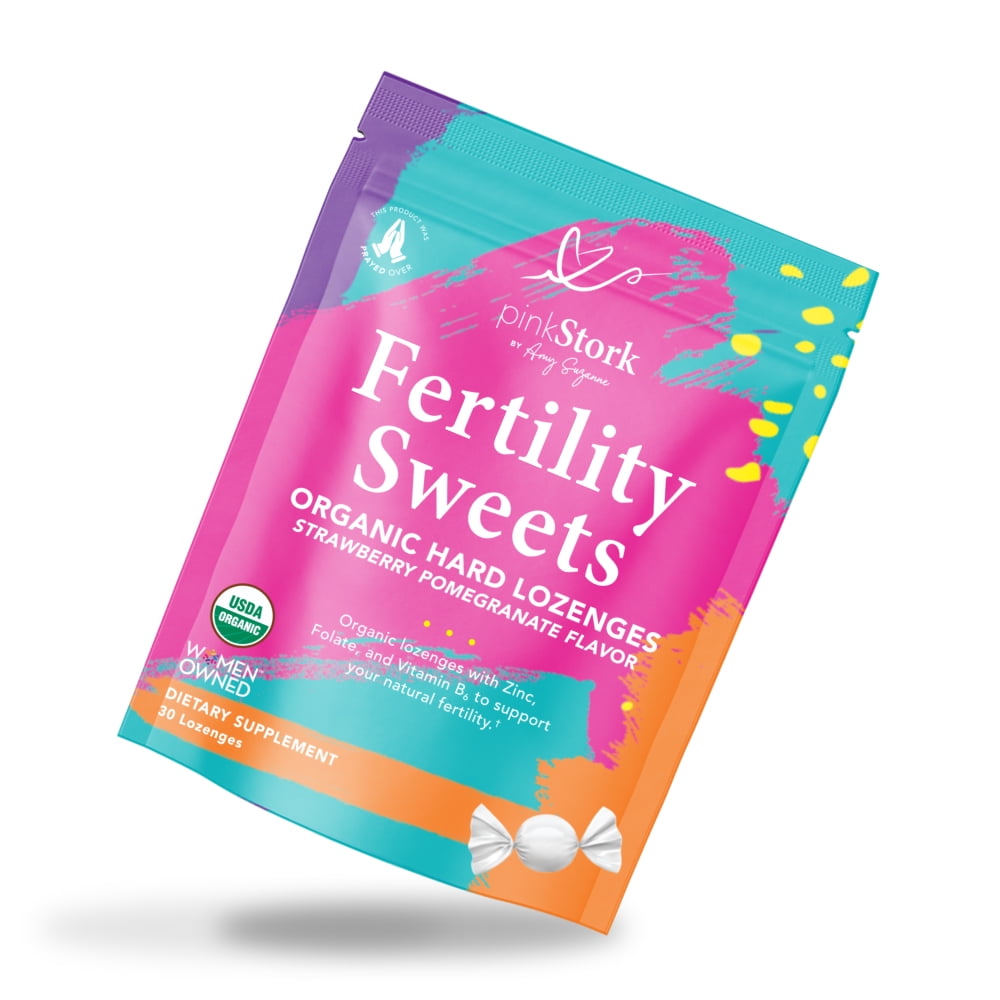 Pink Stork Fertility Sweets Organic Strawberry Pomegranate Fertility