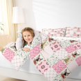 thumbnail image 4 of Manfei Christmas Animal Deer 3 Pieces Queen Comforter Set for Kids Children,Xmas Festival Ultra Soft Bedding Sets,Geometric Plaid Grid Bedding Comforter Set Breathable,Lightweight Room Decor, 4 of 8