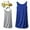 2-Blue+Gray, variant on Cotton Nightgown New Women's Nightgown Sleeveless Cotton Nightdress Summer Casual Comfy Nightwear Tank Nightshirt Plus Size Pajamas Dress Womens Lightweight Nightdress Blue XXL