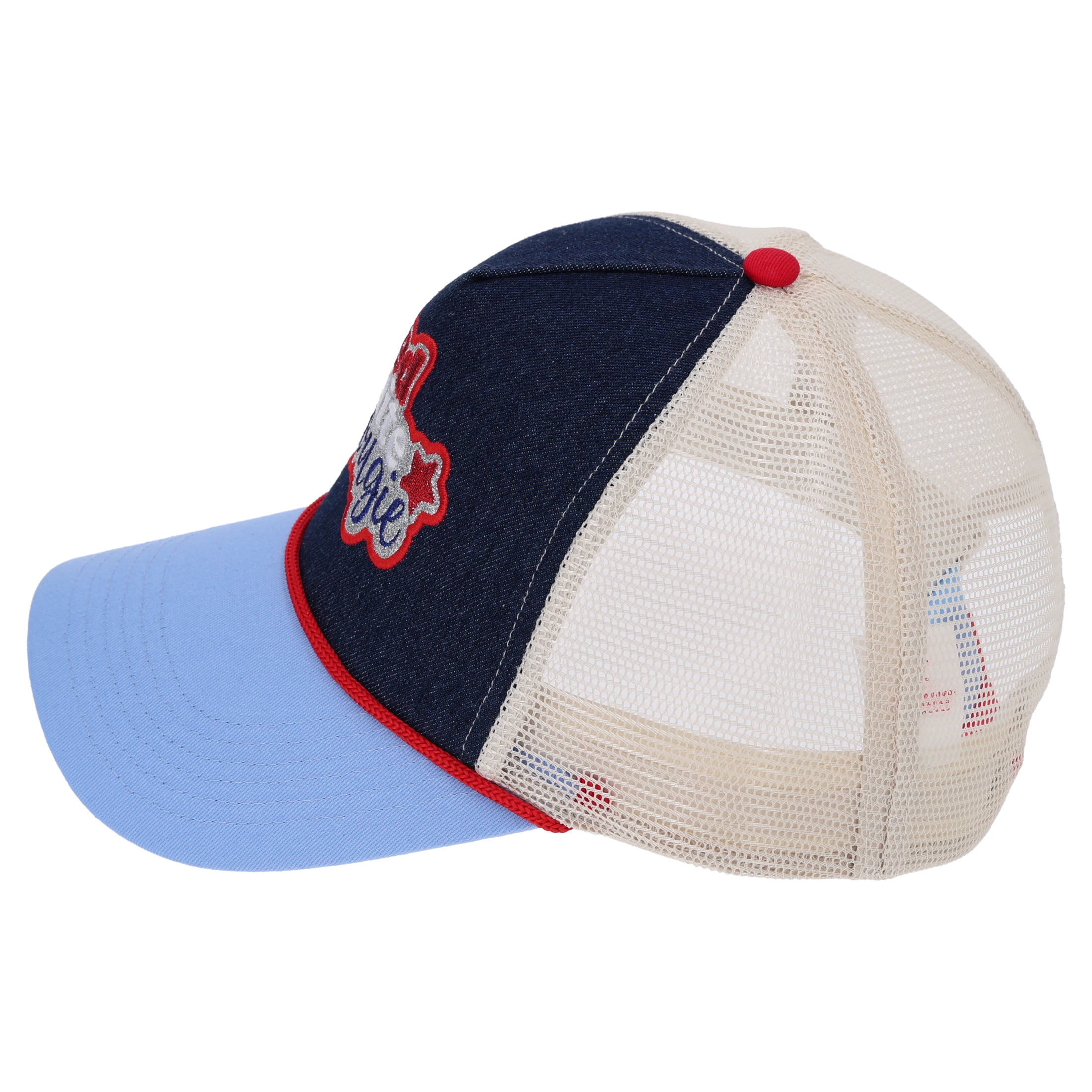 Way To Celebrate Red White And Bougie Patriotic Trucker Hat For Adults