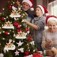 thumbnail image 4 of Adornos Colgantes Para Árbol De Navidad 2021 Con Cordón Fawn Family 2-6 Personas Diy Nombre Bendición Colgante Regalo Para Amigos O Familiares Sweethay AP006895-05, 4 of 6