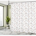 thumbnail image 4 of Ambesonne Spring Shower Curtain, Flowers Leaves and Animals, 69"Wx70"L, Blush Pale Grey White, 4 of 4