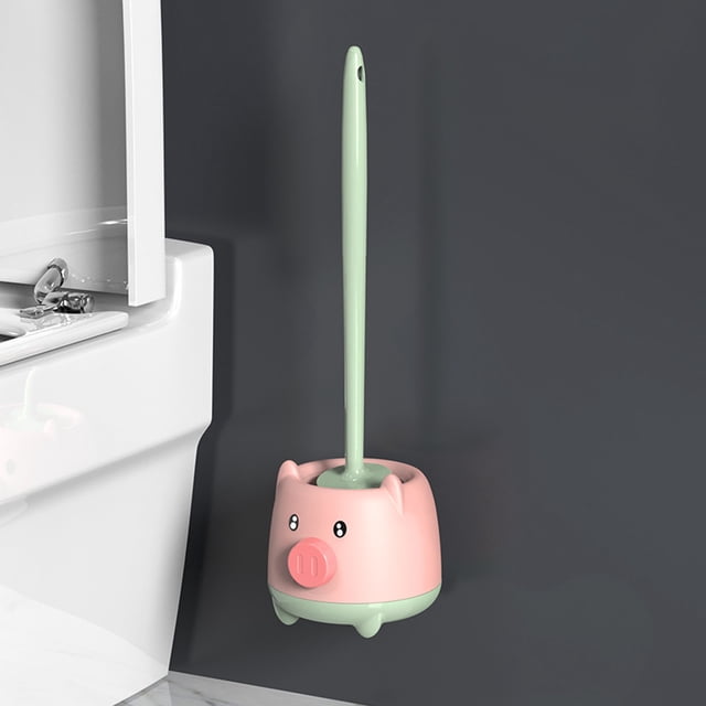 RKSTN toilet brush Toilet Bowl Brush And,Compact Toilet Cleaner Brush Set For Bathroom Cleaning,Compact Size For Storage And Organization