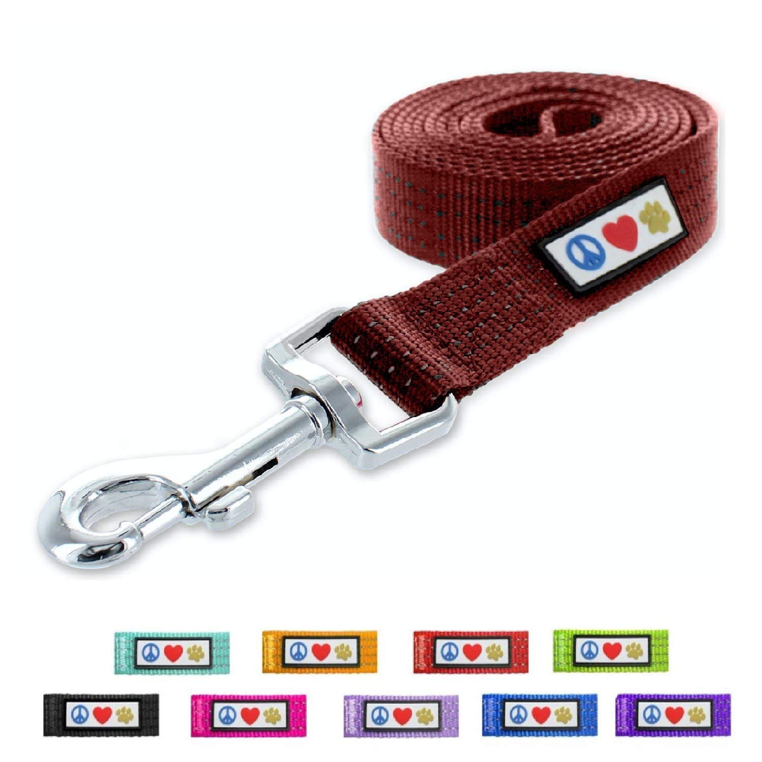 Pawtitas Pet Puppy Leash Reflective Dog Leash Comfortable Handle Highly