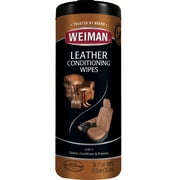 Weiman 3-1 Leather Cleaner, Conditioner & Protector Wipes, 30 Count