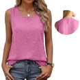 thumbnail image 5 of Linen Tank Tops for Women Boho Tops for Women Summer Shirts Linen Blouse Boxy Tank Tops for Women Summer Beach Sleeveless Tops Cotton Camisole Tops Dressy Tanks Cotton Summer Tops, 5 of 9