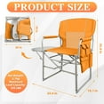 thumbnail image 2 of ﻿LIFERECORD Camping Chairs, Portable Outdoor Director’s Folding Chair with Side Table & Pocket  for Beach, Camping Sports 225LBS Capacity, Water Resistant, 2 of 10