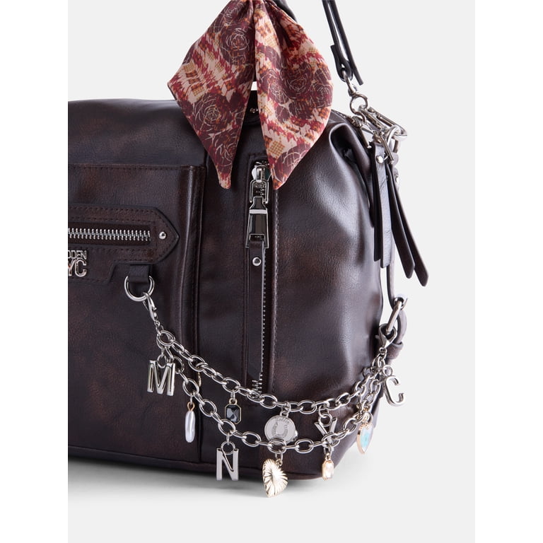 Madden NYC Women's Medium Satchel Handbag, Brown photo 2