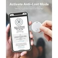 thumbnail image 4 of Rastreadores Bluetooth Inteligentes (Pack de 4), compatibles con Apple Find My, localizador de artículos IP67 resistente al agua, alerta de olvido y modo perdido, solo para iOS (Negro y Blanco), 4 of 7