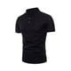 thumbnail image 1 of pstuiky camiseta de hombre, Suéter casual de manga corta con cuello alto y diseño liso cómodo para hombre camisas casuales para hombre xxxxxl, 1 of 3