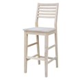 thumbnail image 3 of International Concepts Wood Aspen Bar Height Ladder Back Stool - Unfinished - 29.9" Seat Height, 3 of 8