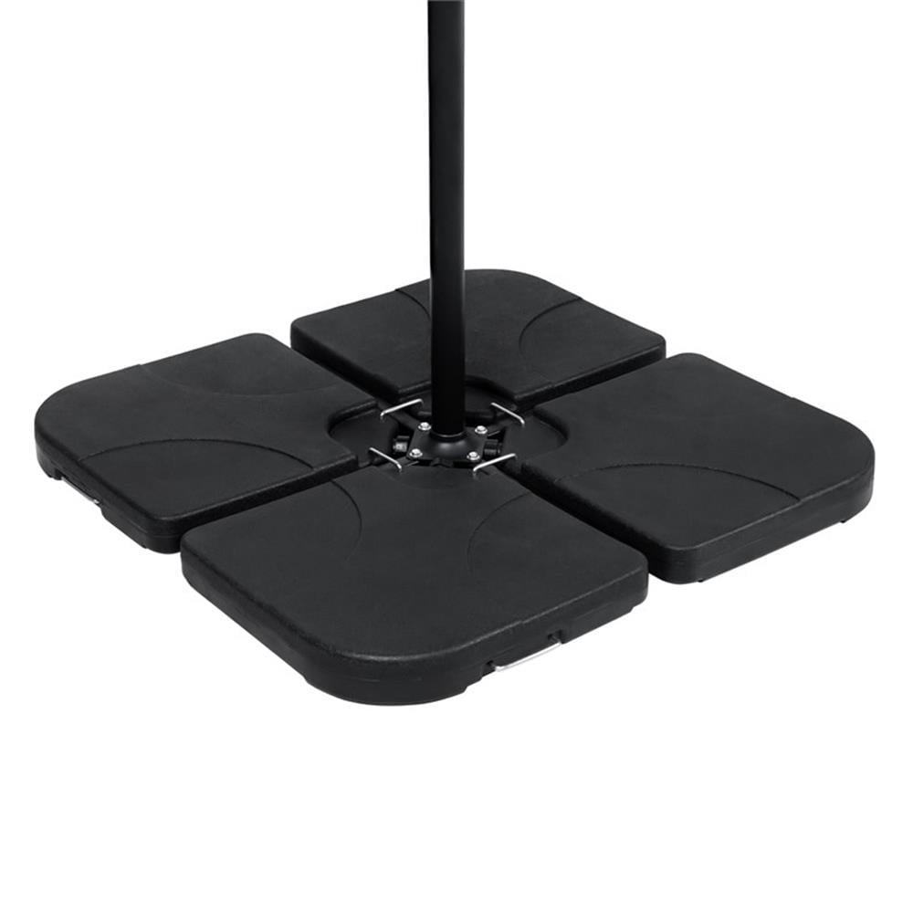 Greemotion Tengram Black Heavy-Duty Plastic Patio Cantilever Umbrella Base