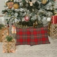 thumbnail image 4 of Christmas Plaid Pillow Covers 20x20 Inch Set of 2 Scottish Tartan Farmhouse Throw Pillow Case Cushion Cover for Sofa Couch Home Decor, Red and Green, 4 of 6
