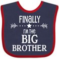 thumbnail image 3 of Inktastic Finally Im the Big Brother Boys Baby Bib, 3 of 4
