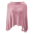 thumbnail image 4 of LEKODE Ponchos for Women Winter Ponchos for Women Warm Shawl Wraps for Women Womens Poncho Tops Cloaks for Women Cape Coat for Women Womens Shawl Pink One Size, 4 of 4