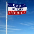 thumbnail image 2 of Dutern Double Sided God Bless America Flag Banner 3 Ply with Brass Grommets 12x18 Inch, 2 of 4