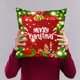thumbnail image 2 of Disfruta De La Comodidad Y El Estilo Con Esta Funda De Cojín De Sofá De Lino Con Estampado De Cuadros De Colores. Estampado De Dibujos Animados Navideños., 2 of 2