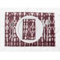 thumbnail image 1 of S4Sassy Red Shibori Tie-Dye Everyday Washable Placemats With Napkins Dining Table Decor, 1 of 3