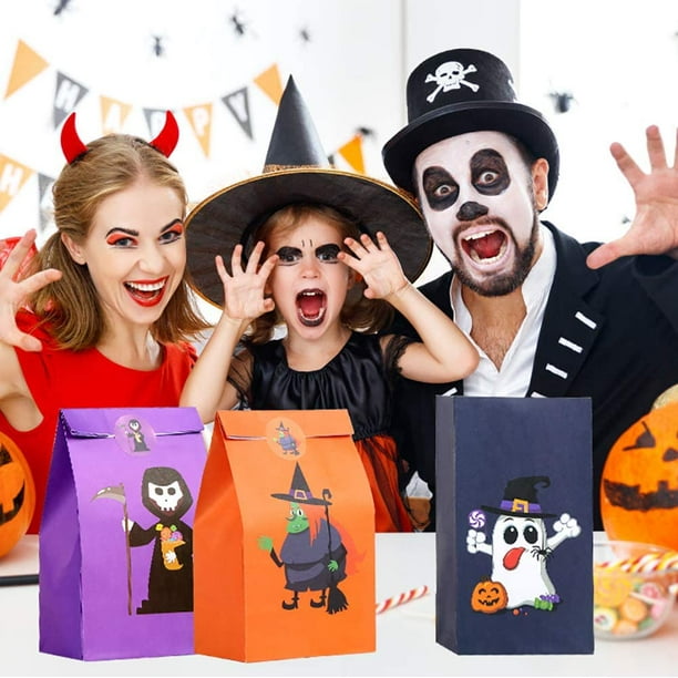 Halloween Candy Bags Treat Bags - 36PCS Halloween Decorations Halloween  Party Supplies for Treat or Trick, Halloween Treat Bags for Kids, 9 Pattern