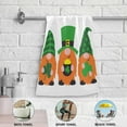 thumbnail image 4 of Coolnut Gnome Trio Lucky Hand Towels 2 PCS, Ultra Soft and Highly Absorbent, St Patrick's Day Decorative Fingertip Towel for Home, Bathroom, Kitchen, 28.3"x14.4", 4 of 4