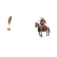 thumbnail image 1 of Escultura de hojas,Estatua de hoja de metal Escultura de hoja Decoración del hogar,Letrero de escritorio Home Knight,Adorno de caballero acrílico 2D para estantería de manualidades,Letrero, 1 of 8