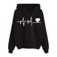 thumbnail image 1 of Gibobby Sudadera mujer, Sudadera con capucha para mujeres, adolescentes, niñas, sudaderas con capucha(Negro,CH), 1 of 3