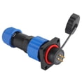 thumbnail image 3 of Enchufe impermeable IP68, conector de alimentación de aviación cuadrado, adaptador de terminal industrial SP164 (250 V, 5 A), 3 of 14