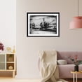 thumbnail image 3 of Historic Framed Print, Wilbur Wright examining canoe attachment to aeroplane before 1st flight over water, 17-7/8" x 21-7/8", 3 of 9