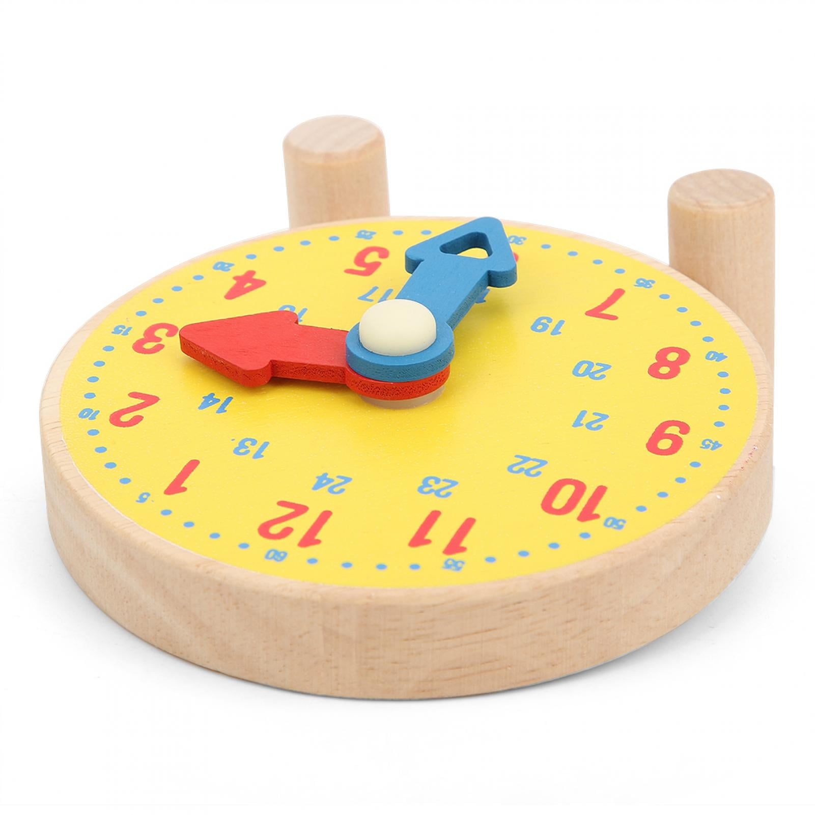 Khall Clock Toy,Numbers Clock Model Toy Wooden Clock Learning