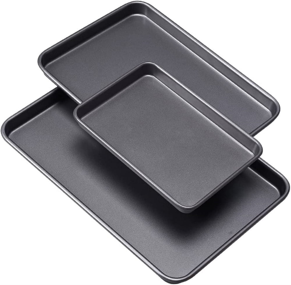 Joytable Aluminum Baking Sheet, Baking Pan Steel Cookie Sheet, Large Size Baking Pan, Nonstick Big Sheet Pan, 12-Piece, Size: 12 Pack, Silver
