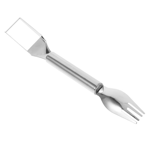 Hemoton Melon Cutter Extra Large Watermelon Slicer Cutter 24.60X3.20X2.00CM Silver