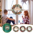 thumbnail image 4 of Harpi 16 Inch Christmas Wreaths for Front Door, Winter Decor Christmas Decorative Garland With Pointed White and Garlands Hanging On Mall Set Doors, 4 of 4