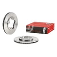 thumbnail image 1 of Brembo Rotor de Frein 09529014C02 Ventilé; Design en une Pièce; Motif de Boulon de Roue 4 x 114.3 Millimètres; Diamètre Intérieur de Chapeau 140 Millimètres; Diamètre de Moyeu 92 Millimètres; Fonte Grise; Simple, 1 of 2
