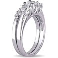 thumbnail image 3 of Everly Women's Sapphire 10k White Gold Bridal Set, 3 of 7