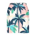 thumbnail image 4 of Miqool Mens Swim Trunks Holiday Hawaiian Floral Beach Shorts Quick Dry Board Shorts Bathing Suit with Pockets, 4 of 5
