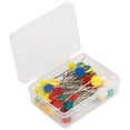 thumbnail image 4 of 100Pcs Sewing Pins Stitching Fixing Color Needle With Transparent Plastic Box, Strong And Durable Stainless Steel Wire, For Fabric, Home Decoration Sewing, Crafts, Embroidery, 4 of 8